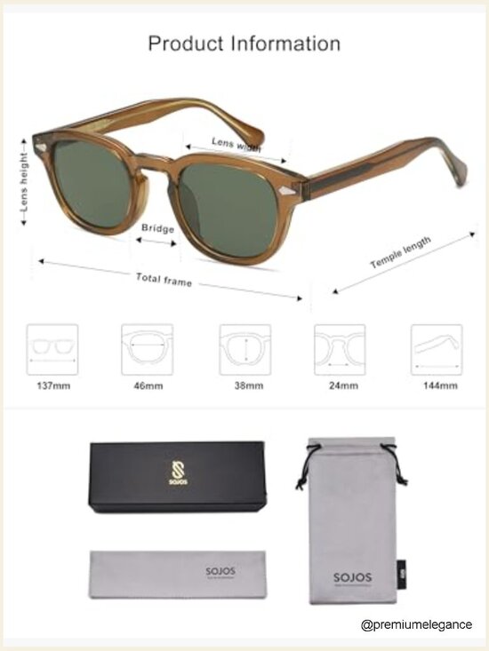 Retro Round Frame UV400 Protection Sunglasses Unisex Trendy Circle Style